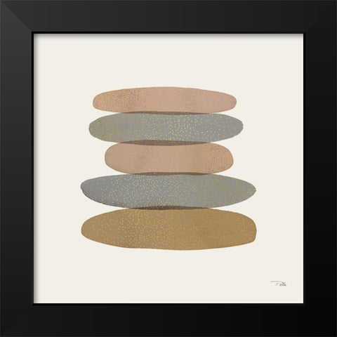 Pastel Path II Black Modern Wood Framed Art Print by Pela