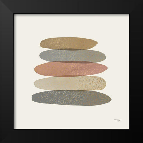 Pastel Path III Black Modern Wood Framed Art Print by Pela