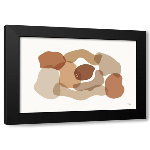 Sand Dust I Black Modern Wood Framed Art Print with Double Matting by Pela
