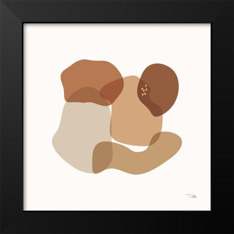 Sand Dust II Black Modern Wood Framed Art Print by Pela