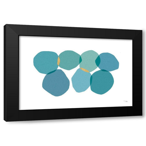 Side by Side I Black Modern Wood Framed Art Print by Pela