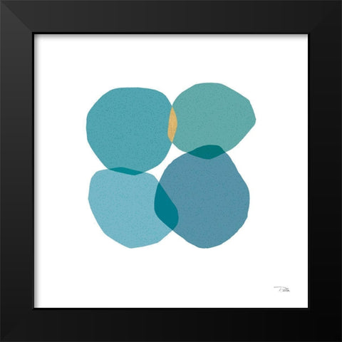 Side by Side II Black Modern Wood Framed Art Print by Pela