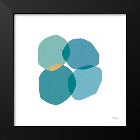 Side by Side III Black Modern Wood Framed Art Print by Pela