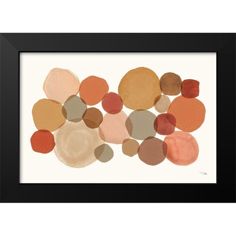 Stone Echoes spice I Black Modern Wood Framed Art Print by Pela