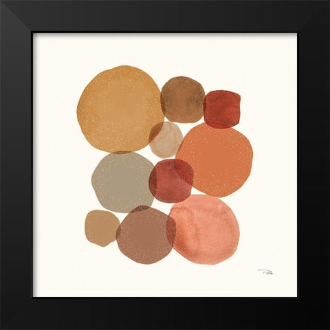 Stone Echoes spice III Black Modern Wood Framed Art Print by Pela