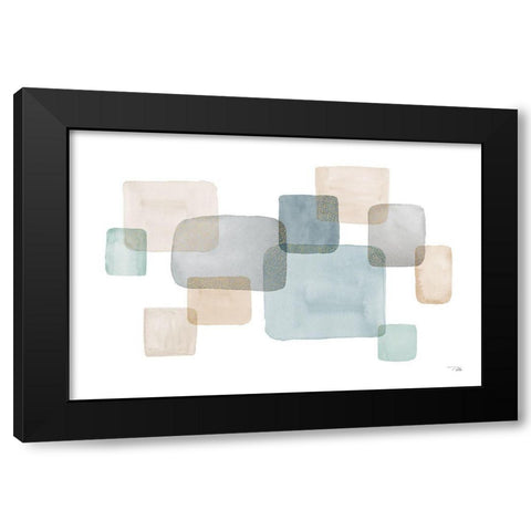 Transparence I Black Modern Wood Framed Art Print by Pela