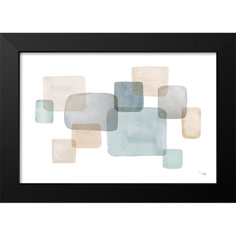 Transparence I Black Modern Wood Framed Art Print by Pela