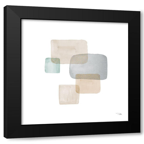Transparence II Black Modern Wood Framed Art Print by Pela