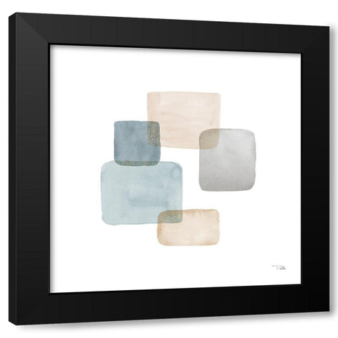 Transparence III Black Modern Wood Framed Art Print by Pela