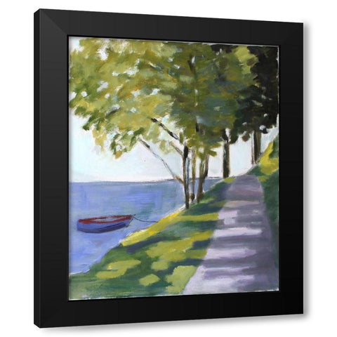 Summers Day Black Modern Wood Framed Art Print by Marie, Susanne