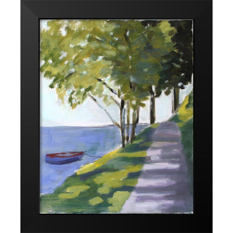 Summers Day Black Modern Wood Framed Art Print by Marie, Susanne