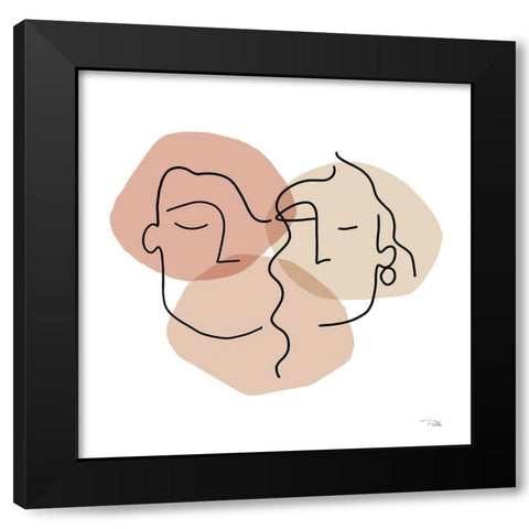 Dreamers III Black Modern Wood Framed Art Print by Pela
