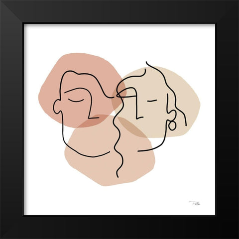 Dreamers III Black Modern Wood Framed Art Print by Pela