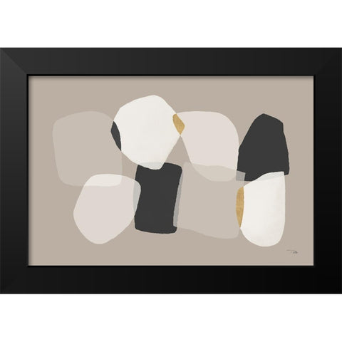 Partitions I Black Modern Wood Framed Art Print by Pela