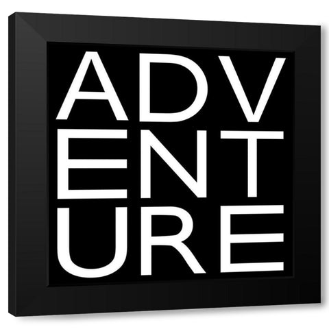In Black And White II-Adventure Black Modern Wood Framed Art Print with Double Matting by JC Designs