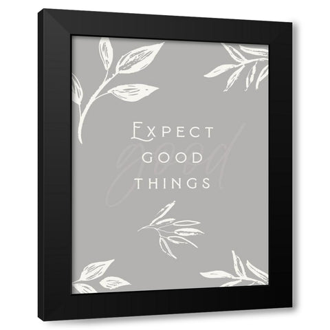 Simple Nature I-Good Things Black Modern Wood Framed Art Print with Double Matting by HM Design