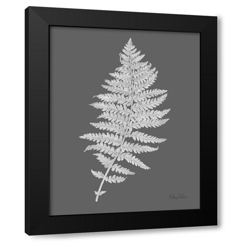 Neutral Fern on grey II Black Modern Wood Framed Art Print by Wilson, Kelsey