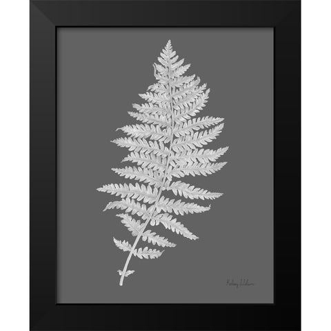 Neutral Fern on grey II Black Modern Wood Framed Art Print by Wilson, Kelsey