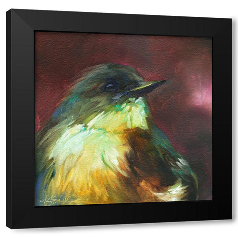Field Birds I Black Modern Wood Framed Art Print by Smith, Kim