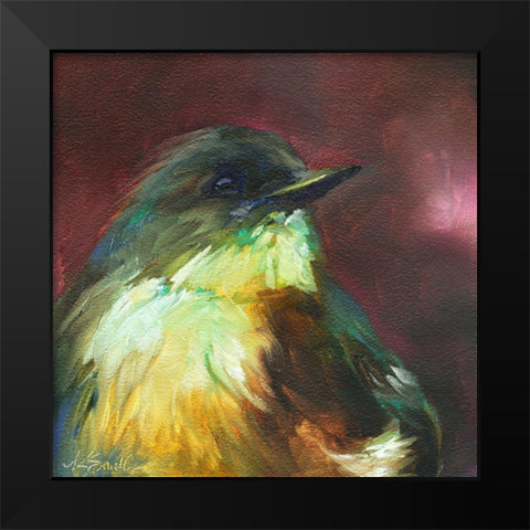 Field Birds I Black Modern Wood Framed Art Print by Smith, Kim