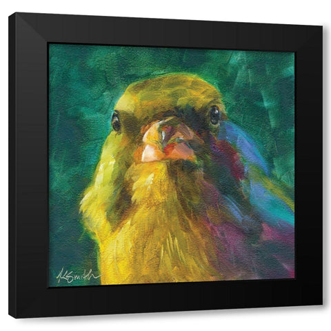 Field Birds III Black Modern Wood Framed Art Print with Double Matting by Smith, Kim