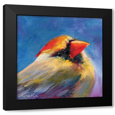 Field Birds IV Black Modern Wood Framed Art Print with Double Matting by Smith, Kim