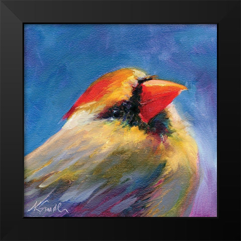 Field Birds IV Black Modern Wood Framed Art Print by Smith, Kim