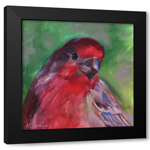 Field Birds VI Black Modern Wood Framed Art Print by Smith, Kim