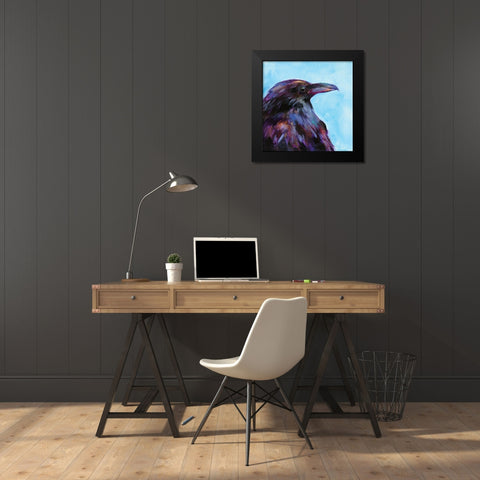 Field Birds VII Black Modern Wood Framed Art Print by Smith, Kim