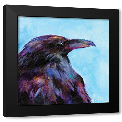 Field Birds VII Black Modern Wood Framed Art Print by Smith, Kim