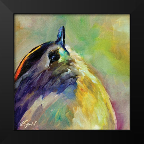 Field Birds IX Black Modern Wood Framed Art Print by Smith, Kim