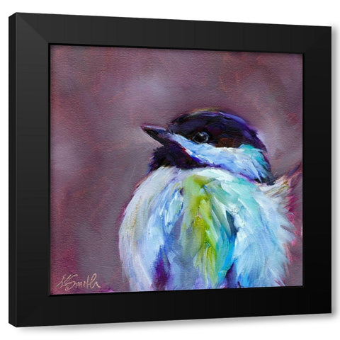 Field Birds X Black Modern Wood Framed Art Print with Double Matting by Smith, Kim