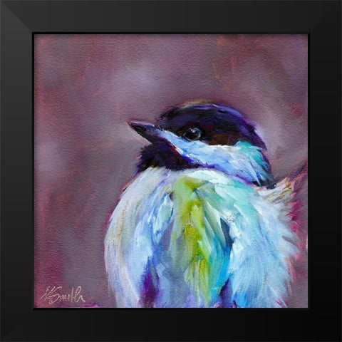 Field Birds X Black Modern Wood Framed Art Print by Smith, Kim