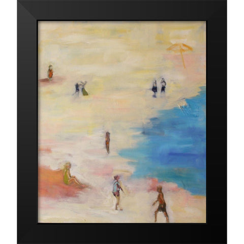 Mirage Black Modern Wood Framed Art Print by Marie, Susanne