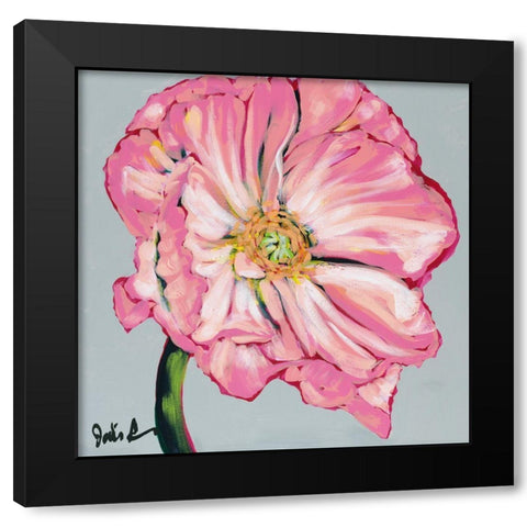 Fresh Poppy I Black Modern Wood Framed Art Print by Augustine, Jodi