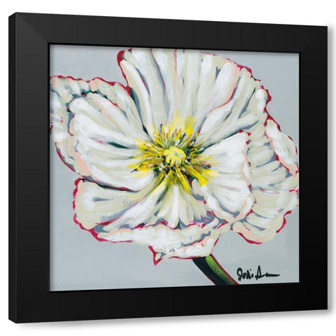 Fresh Poppy II Black Modern Wood Framed Art Print with Double Matting by Augustine, Jodi