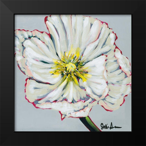 Fresh Poppy II Black Modern Wood Framed Art Print by Augustine, Jodi