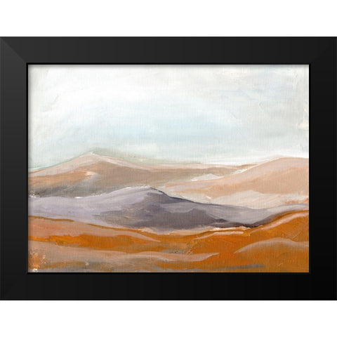 Orange Tinted Hillside Black Modern Wood Framed Art Print by Chapman, Marcy