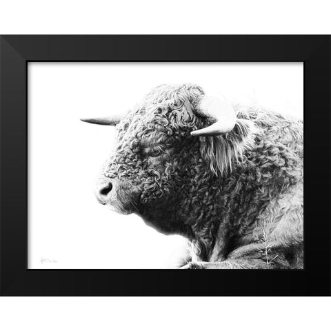 My Highland II Black Modern Wood Framed Art Print by Cusson, Marie Elaine