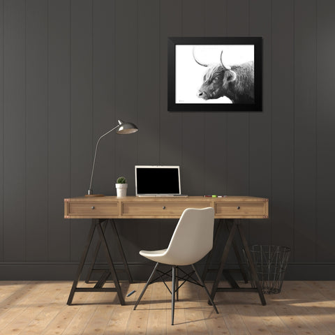 My Highland III Black Modern Wood Framed Art Print by Cusson, Marie Elaine