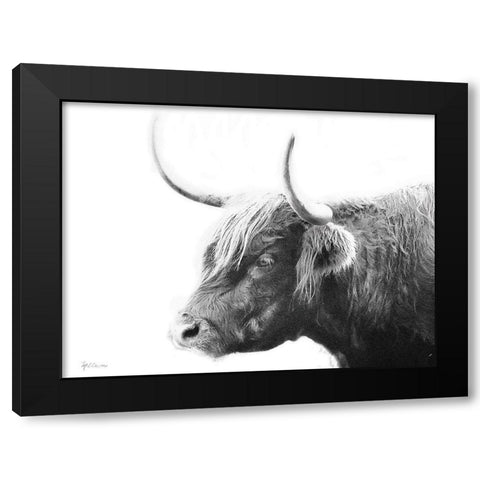 My Highland III Black Modern Wood Framed Art Print with Double Matting by Cusson, Marie Elaine
