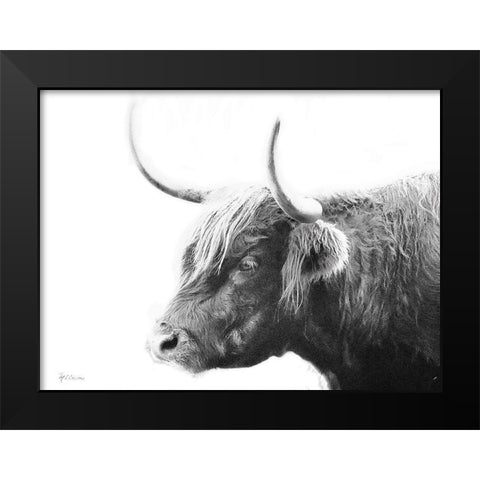My Highland III Black Modern Wood Framed Art Print by Cusson, Marie Elaine