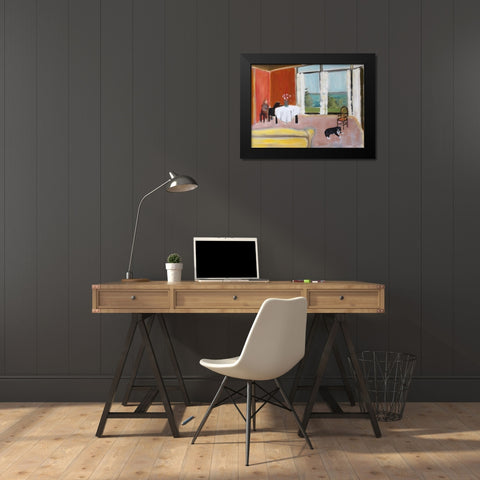 Late Afternoon Black Modern Wood Framed Art Print by Marie, Susanne