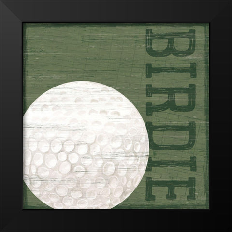 Golf Days XIII-Birdie Black Modern Wood Framed Art Print by Reed, Tara