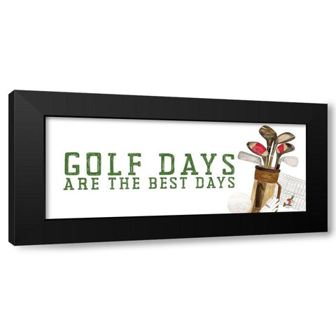 Golf Days panel III-Best Days Black Modern Wood Framed Art Print with Double Matting by Reed, Tara