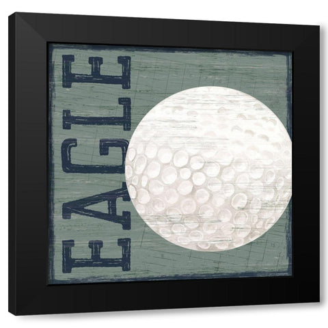 Golf Days neutral X-Eagle Black Modern Wood Framed Art Print with Double Matting by Reed, Tara