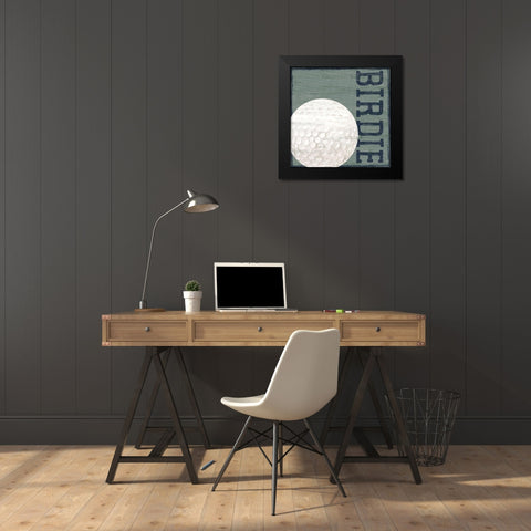 Golf Days neutral XIII-Birdie Black Modern Wood Framed Art Print by Reed, Tara