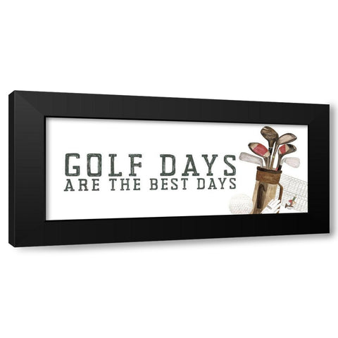 Golf Days neutral panel III-Best Days Black Modern Wood Framed Art Print with Double Matting by Reed, Tara