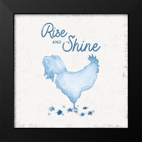 Country Cottage Field II wash Black Modern Wood Framed Art Print by Reed, Tara