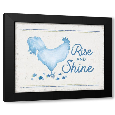 Country Cottage Field VIII wash Black Modern Wood Framed Art Print with Double Matting by Reed, Tara